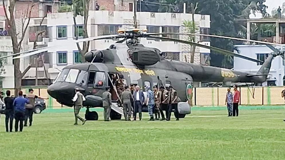 নিজ জেলা ঠাকুরগাঁওয়ে পৌঁছেছেন রাষ্ট্রপতি 