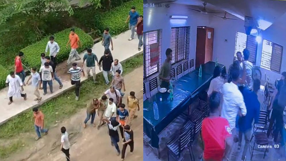 নজরুল বিশ্ববিদ্যালয়ে ছাত্রদলের দুই গ্রুপের ভায়াবহ সংঘর্ষ