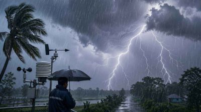 দুপুরের মধ্যে বজ্রবৃষ্টির আভাস