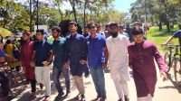 স্থগিত শাকসু নির্বাচন দ্রুত আয়োজনের দাবিতে বিক্ষোভ 