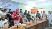 আখাউড়ায় যানজট নিরসনে হকার পুনর্বাসন মার্কেটের উদ্বোধন