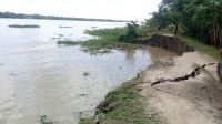 বিশখালীর ভাঙনে ঝুঁকিতে বাদুরতলা স্কুল, বিলীন বেড়িবাঁধ