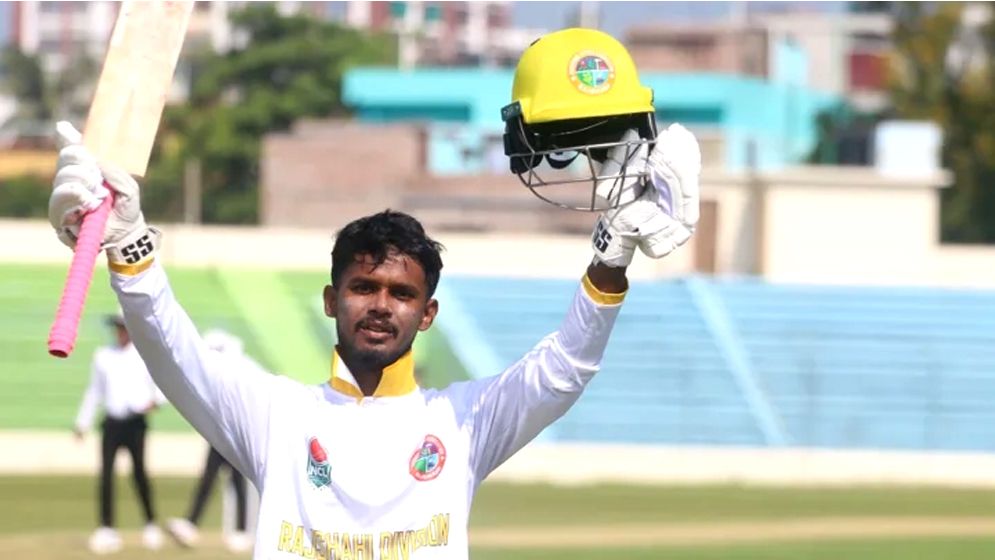 নাঈমের প্রথম দ্বিশতক, বড় সংগ্রহ রাজশাহীর