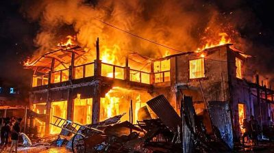 পুড়ে ছাই হলো গৌরীপুরের ঝলমল সিনেমা হল