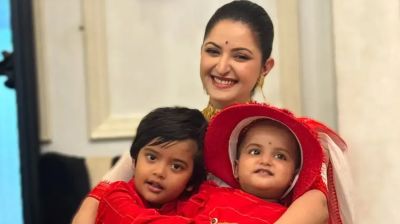 সন্তানদের স্নিগ্ধ ছোঁয়ায় পরীমণির জন্মদিনের প্রথম প্রহর