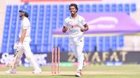 হাসানের হ্যাটট্রিক, মুশফিক-শান্তর ব্যাটে চালকের আসনে বাংলাদেশ 